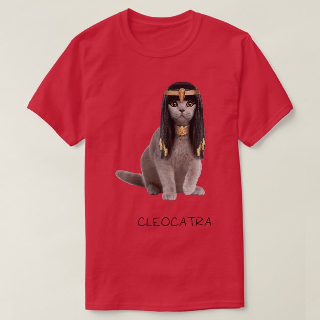 Camiseta Cleocatra La Joya Dorada Usando Gato Faraón (Diseño del anverso)