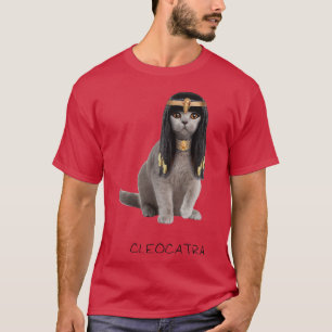 Camiseta Cleocatra La Joya Dorada Usando Gato Faraón