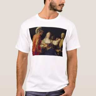 Camiseta Cleopatra que muestra a Octavius el busto de Julio