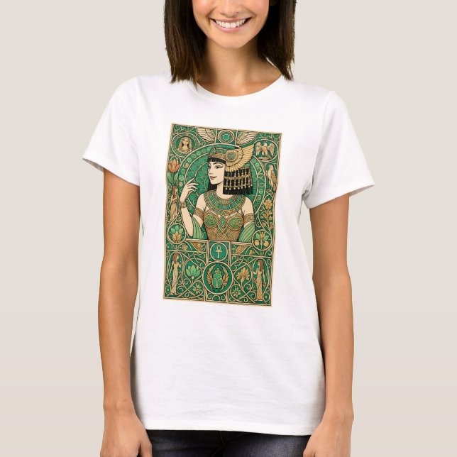 Camiseta Cleopatra Reina de Egipto - estilo Art Nouveau T-S (Anverso)