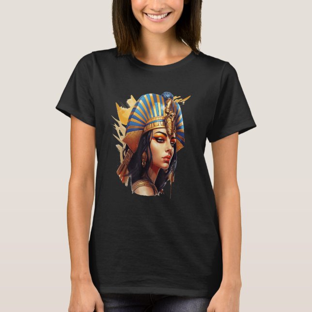 Camiseta Cleopatra Reina Diosa Egipcia del Antiguo Egipto (Anverso)