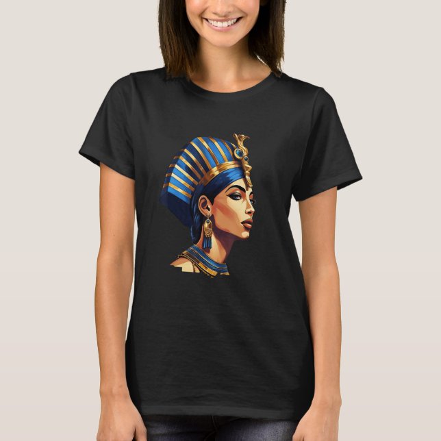 Camiseta Cleopatra Reina Diosa Egipcia del Antiguo Egipto (Anverso)