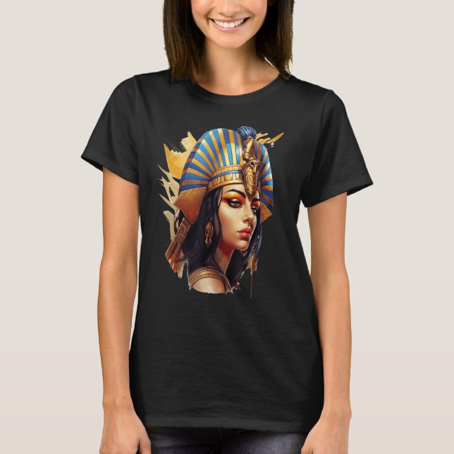 Camiseta Cleopatra Reina Diosa Egipcia del Antiguo Egipto (Anverso)