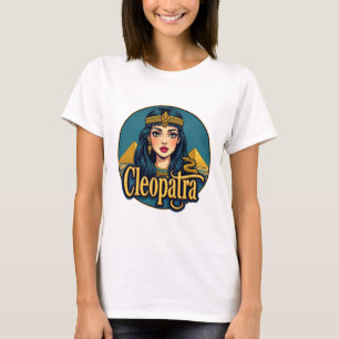 Camiseta Cleopatra, reina gráfica egipcia