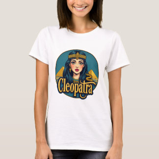 Camiseta Cleopatra, reina gráfica egipcia