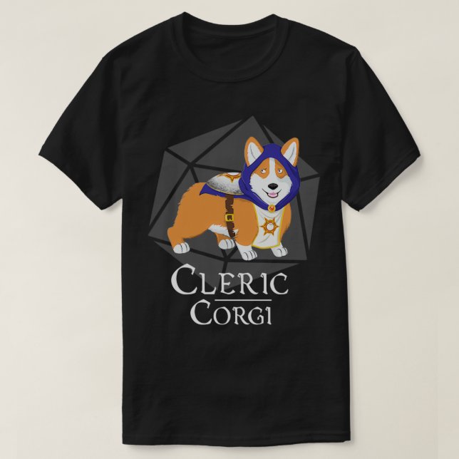 Camiseta Clérigo Corgi (Diseño del anverso)