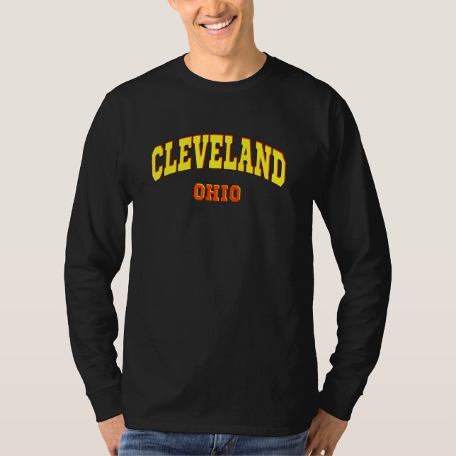 Camiseta Cleveland Estado De Ohio Esporty Estética Clevelan (Anverso)