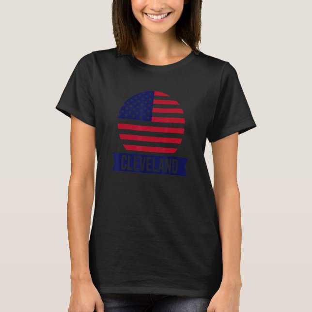 Camiseta CLEVELAND Estados Unidos nombre de lugar Estados U (Anverso)