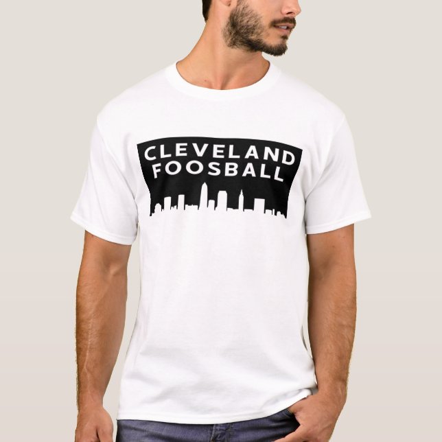 Camiseta Cleveland Foosball Skyline T-Shirt (Anverso)