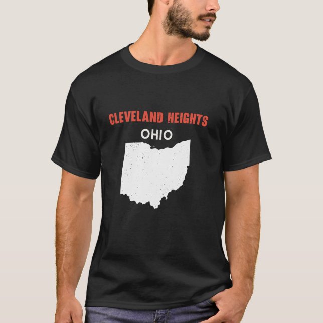 Camiseta CLEVELAND HEIGHTS Ohio Estados Unidos EE.UU. viaje (Anverso)