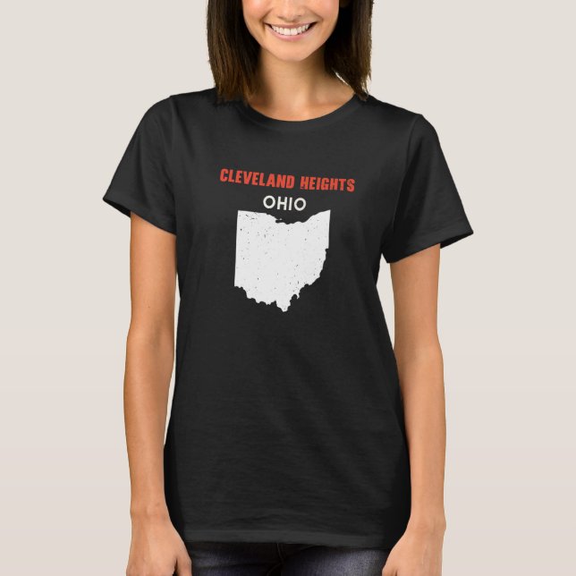 Camiseta CLEVELAND HEIGHTS Ohio USA State America Travel Oh (Anverso)
