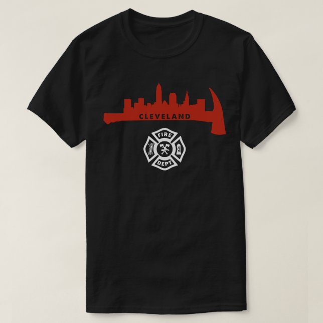 Camiseta Cleveland Ohio División de Rescate de Bomberos (Diseño del anverso)