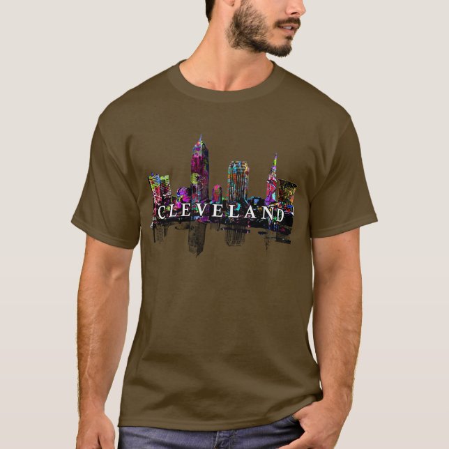 Camiseta Cleveland, Ohio en graffiti (Anverso)