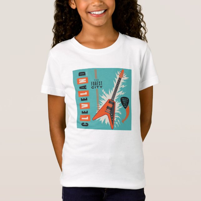 Camiseta Cleveland Ohio | Guitarra eléctrica (Anverso)