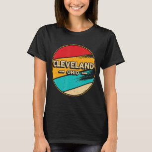 Camiseta Cleveland Ohio Retro Vintage Sunset US State Cleve