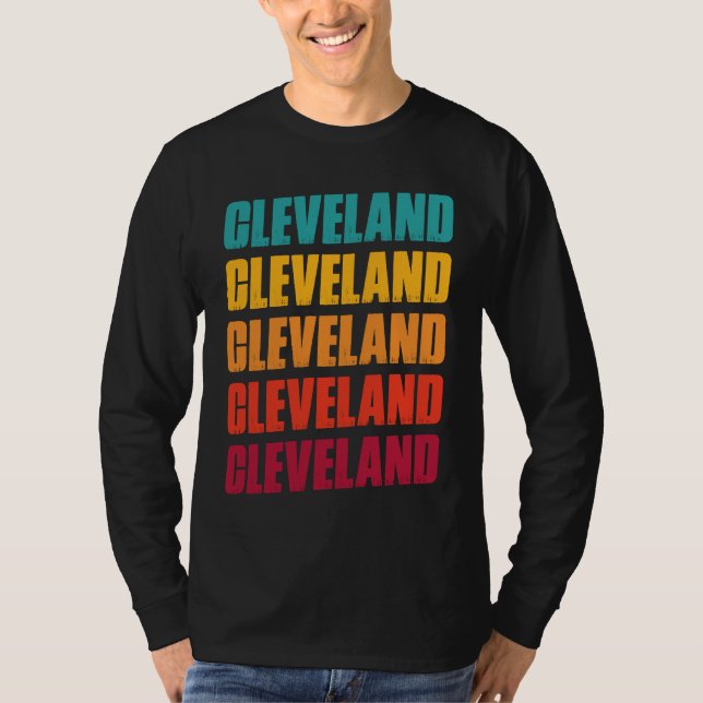 Camiseta Cleveland Ohio Souvenir  Retro Vintage Cleveland (Anverso)