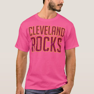 Camiseta Cleveland Rocks Distresal Style Shirt
