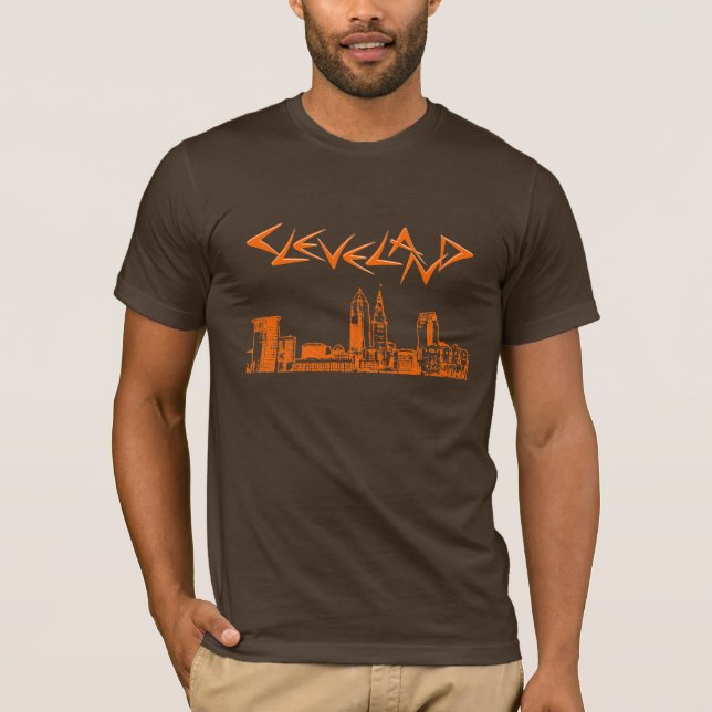 Camiseta Cleveland Skyline (Anverso)