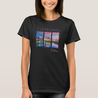 Camiseta Cleveland Sunset CLE El Land Downtown Skyline Ohi
