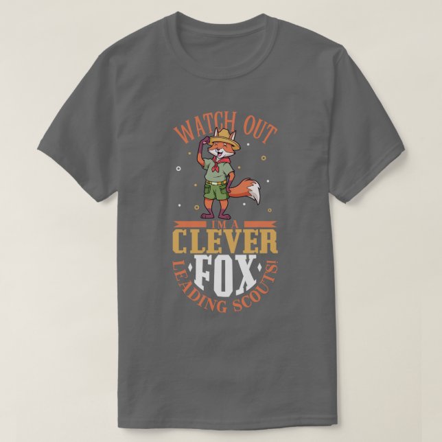 Camiseta Clever fox delante de los exploradores Cub master (Diseño del anverso)