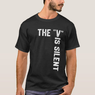 Camiseta Clever Humor Sarcástico de Gramática que Dice la V