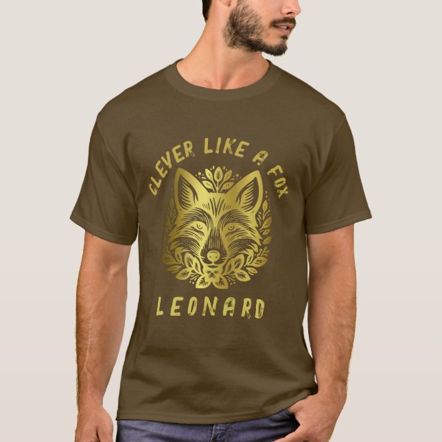 Camiseta Clever Like a Fox - Nombre del destinatario (Anverso)