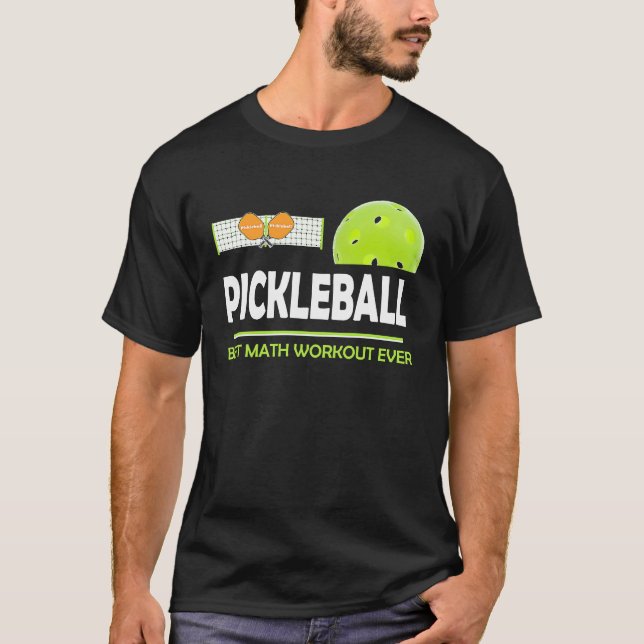 Camiseta clever Pickleball best math workout ever (Anverso)