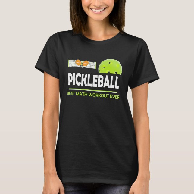 Camiseta clever Pickleball best math workout ever (Anverso)