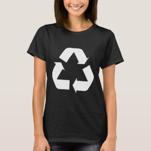 Camiseta Clic Green-white Recycle Rótulo Design Standard