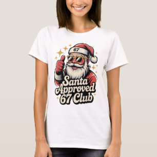Camiseta Clic Navidad 67 Santa Meme - Retro Santa Aprueba