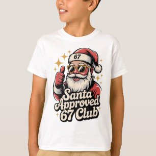Camiseta Clic Navidad 67 Santa Meme - Retro Santa Aprueba