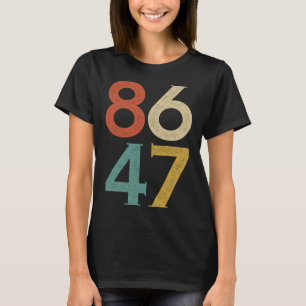 Camiseta Clic Vintage 80 Estilo 86 47 Anti Trump