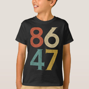 Camiseta Clic Vintage 80 Estilo 86 47 Anti Trump