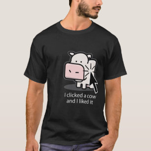 Camiseta Clicker de la vaca (oscuro)