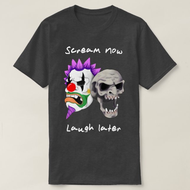 Camiseta ClickyFingers Clown Psycho Path Atractivo (Diseño del anverso)