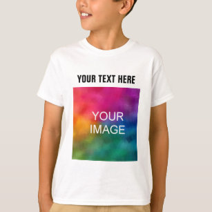 Camiseta Cliente Añadir imagen de foto Niños de texto