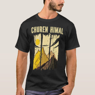 Camiseta Clientela de la cumbre pico de montaña Churen Hima