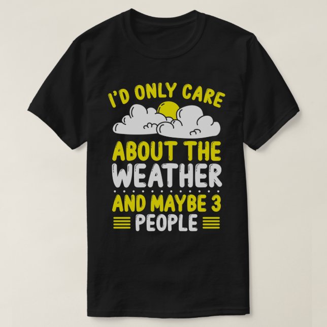 Camiseta Clientela Viento Tiempo Pronóstico del Tiempo (Diseño del anverso)