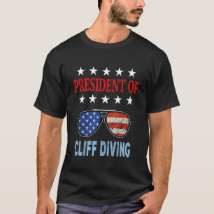 Camiseta Cliff Accesorios Para Buceo Usa Bandera Diciendo