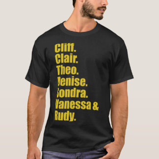 Camiseta Cliff-Clair-Theo-Denise-Condra-Vanessa y Rudy