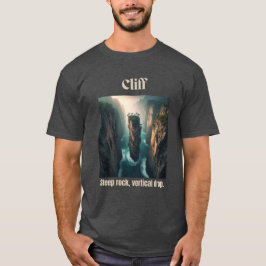 Camiseta Cliff Steep Rock Geografía Heather Carbón