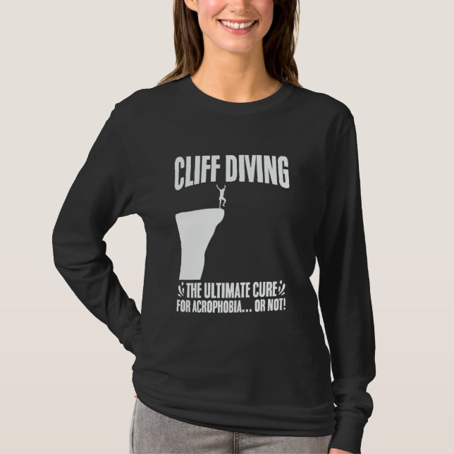 Camiseta Cliff Submarinismo Cura definitiva para la acrofob (Anverso)