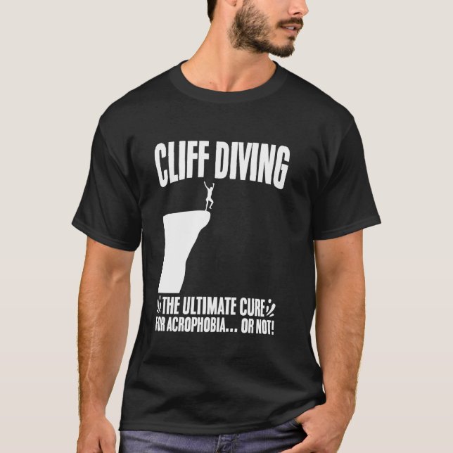 Camiseta Cliff Submarinismo Cura definitiva para la acrofob (Anverso)