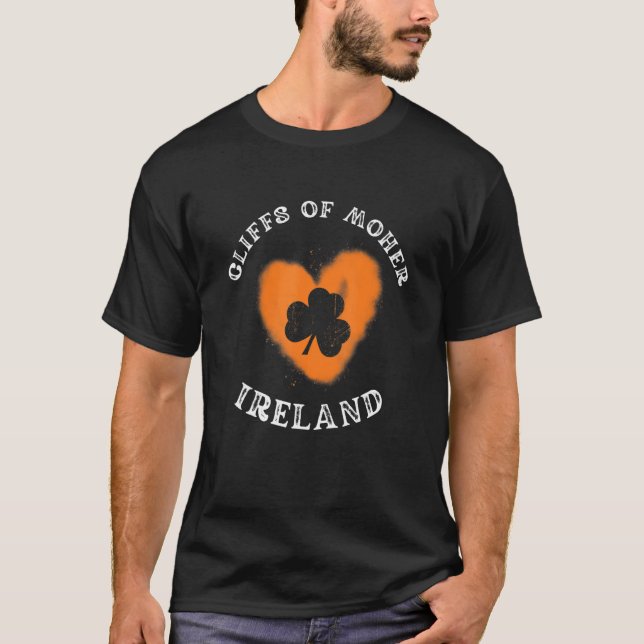 Camiseta CLIFFS OF MOHER Shamrock Gaelic Football and Hurli (Anverso)