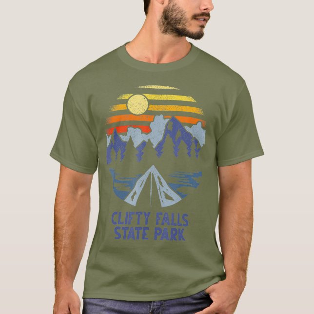 Camiseta Clifty Falls Parque Estatal Indiana en el exterior (Anverso)