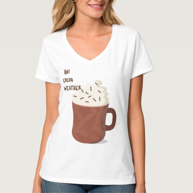 Camiseta Clima de cacao caliente (Anverso)