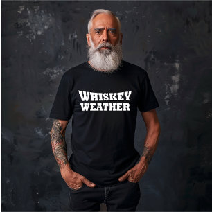 Camiseta Clima de whisky divertido cita de bebida