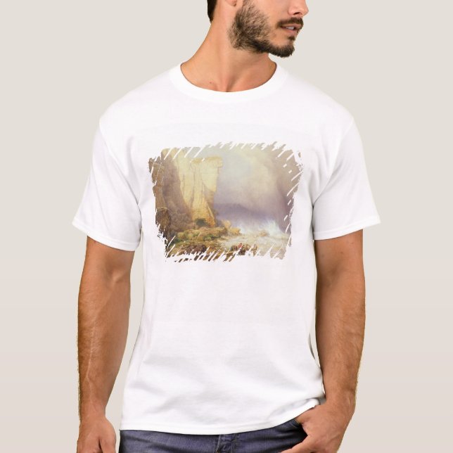 Camiseta Clima tempestuoso, acantilados de vaciamiento de (Anverso)