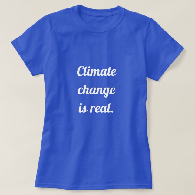 Camiseta Climate Change: Blue (Diseño del anverso)