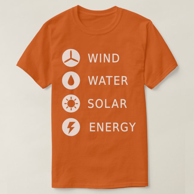 Camiseta Climate change saying renewable energy gift 5 (Diseño del anverso)